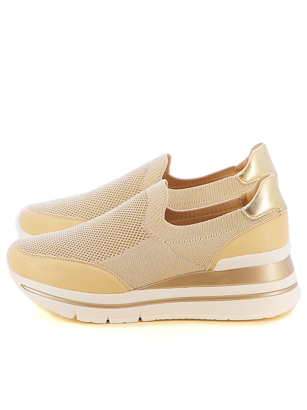 Sneakers calzino donna MINU H2280S-11 beige chiaro | Costa Superstore