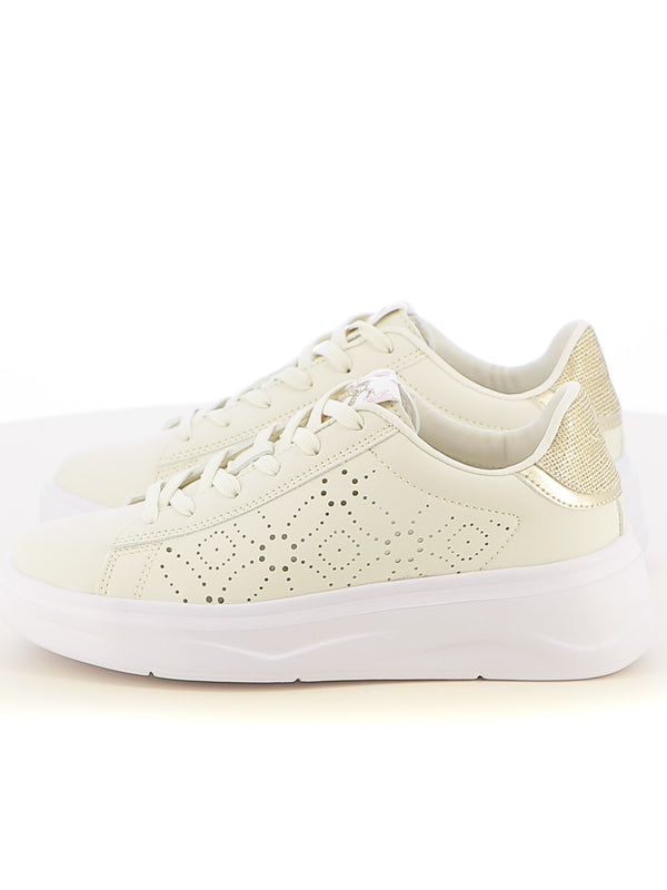 Sneakers stringate donna SOPRANI COUTURE SCW514P85 beige chiaro | Costa Superstore