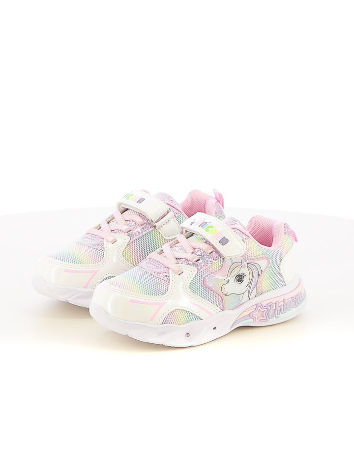 Sneakers con strappi bambina UNICORNO S8010126T bianco | Costa Superstore